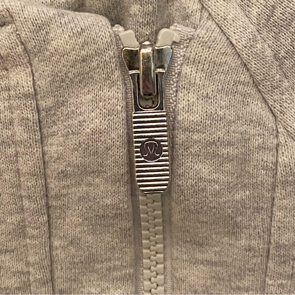 LULULEMON Women Light Gray Back To It Wrap Zipped Jacket Size 8 - Picture 4 of 6